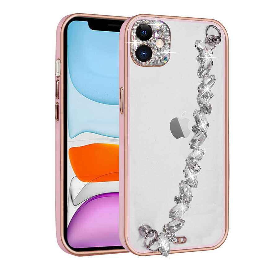 iPhone%20Uyumlu%2012%20Kılıf%20Taş%20Süslemeli%20Kamera%20Korumalı%20El%20Tutamaçlı%20Zore%20Blazer%20Kapak-Pembe