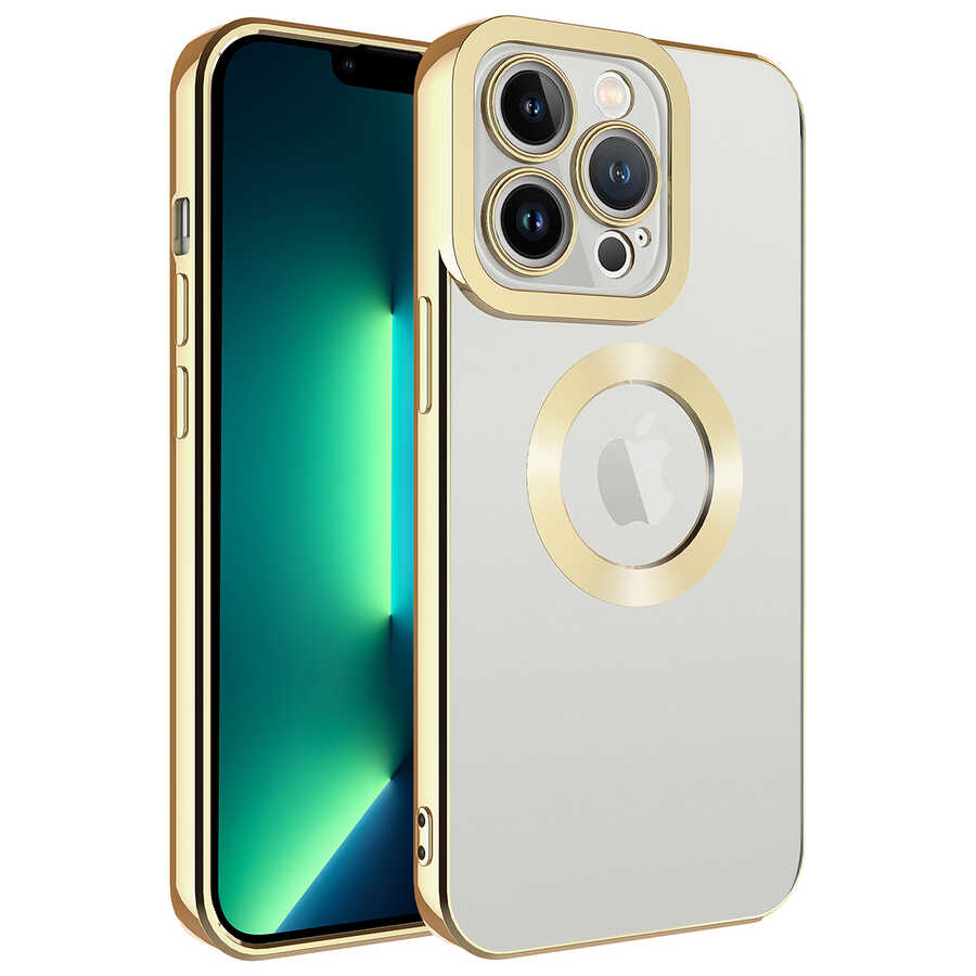 iPhone%20Uyumlu%2012%20Pro%20Kılıf%20Kamera%20Korumalı%20Logo%20Gösteren%20Zore%20Omega%20Kapak-Gold