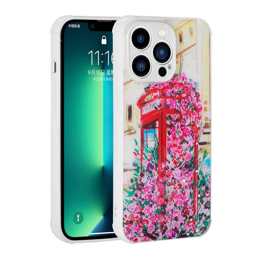 iPhone%20Uyumlu%2013%20Pro%20Max%20Kılıf%20Simli%20Desenli%20Kamera%20Korumalı%20Parlak%20Zore%20Popy%20Kapak