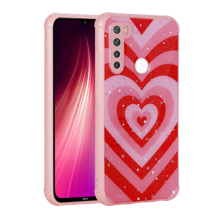 Xiaomi%20Uyumlu%20%20Redmi%20Note%208%20Kılıf%20Simli%20Desenli%20Kamera%20Korumalı%20Parlak%20Zore%20Popy%20Kapak-Kalp