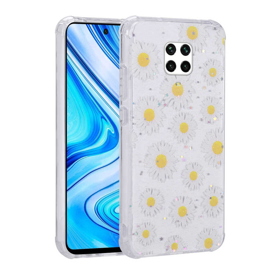 Xiaomi%20Uyumlu%20%20Redmi%20Note%209S%20Kılıf%20Simli%20Desenli%20Kamera%20Korumalı%20Parlak%20Zore%20Popy%20Kapak-Papatya