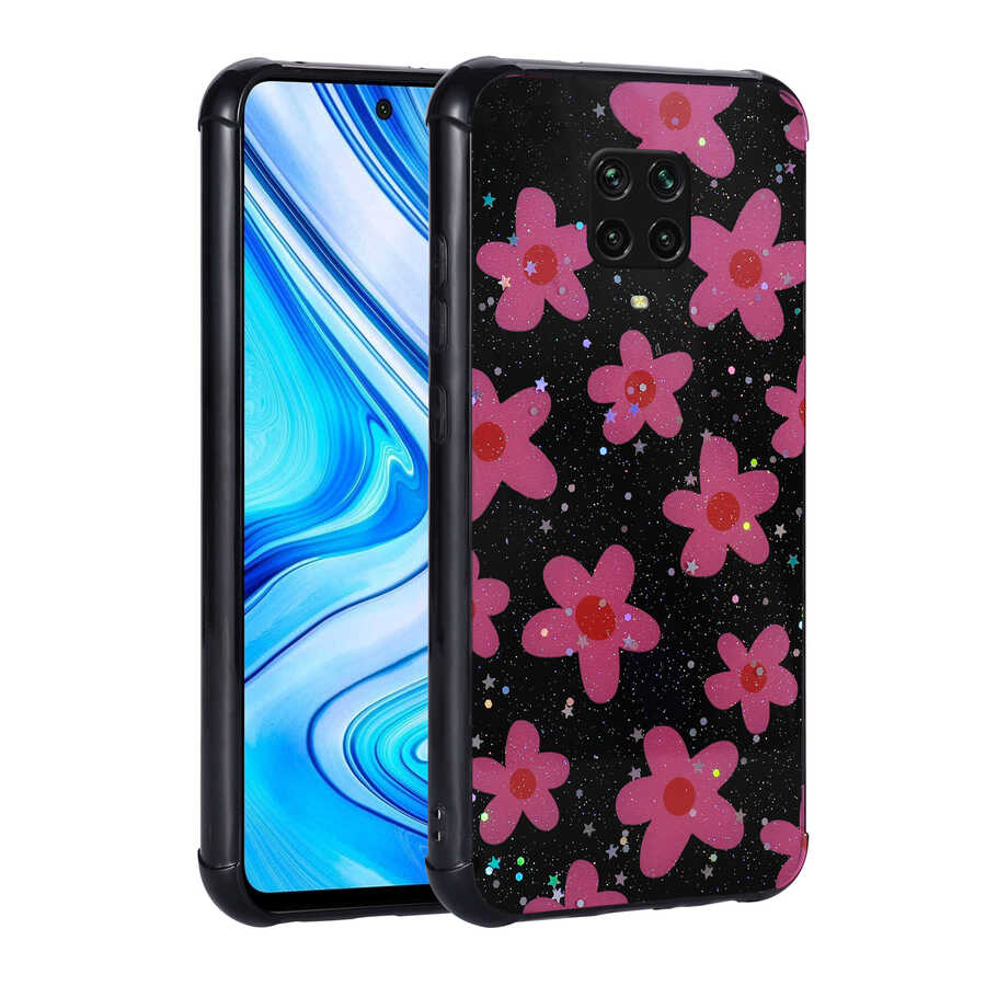 Xiaomi%20Uyumlu%20%20Redmi%20Note%209%20Pro%20Kılıf%20Simli%20Desenli%20Kamera%20Korumalı%20Parlak%20Zore%20Popy%20Kapak-Çiçek