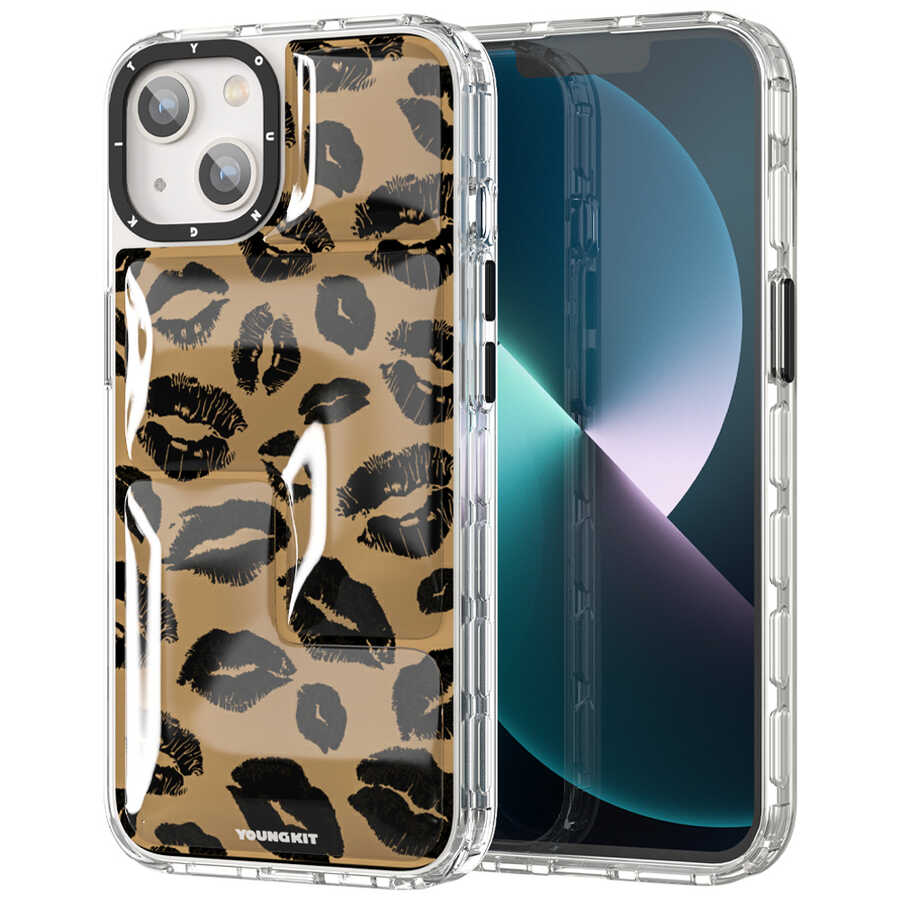 iPhone%20Uyumlu%2013%20Kılıf%20YoungKit%20Leopard%20Article%20Serisi%20Kapak-Kahverengi