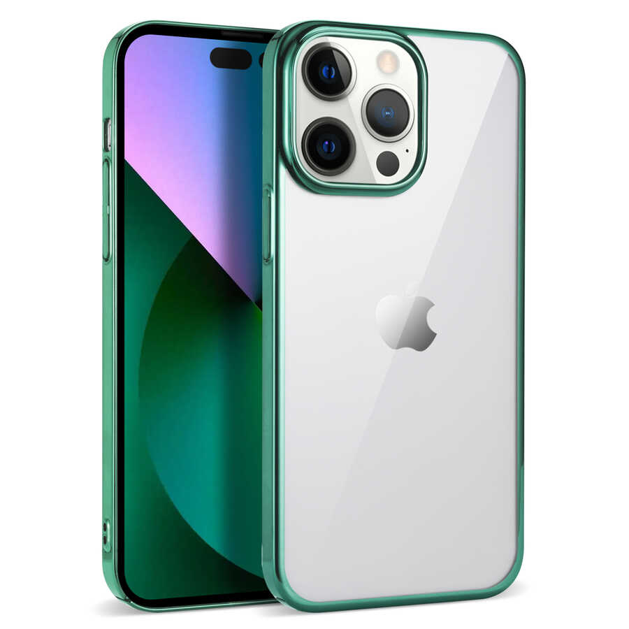 iPhone%20Uyumlu%2014%20Pro%20Kılıf%20Zore%20Pixel%20Kapak-Koyu%20yeşil