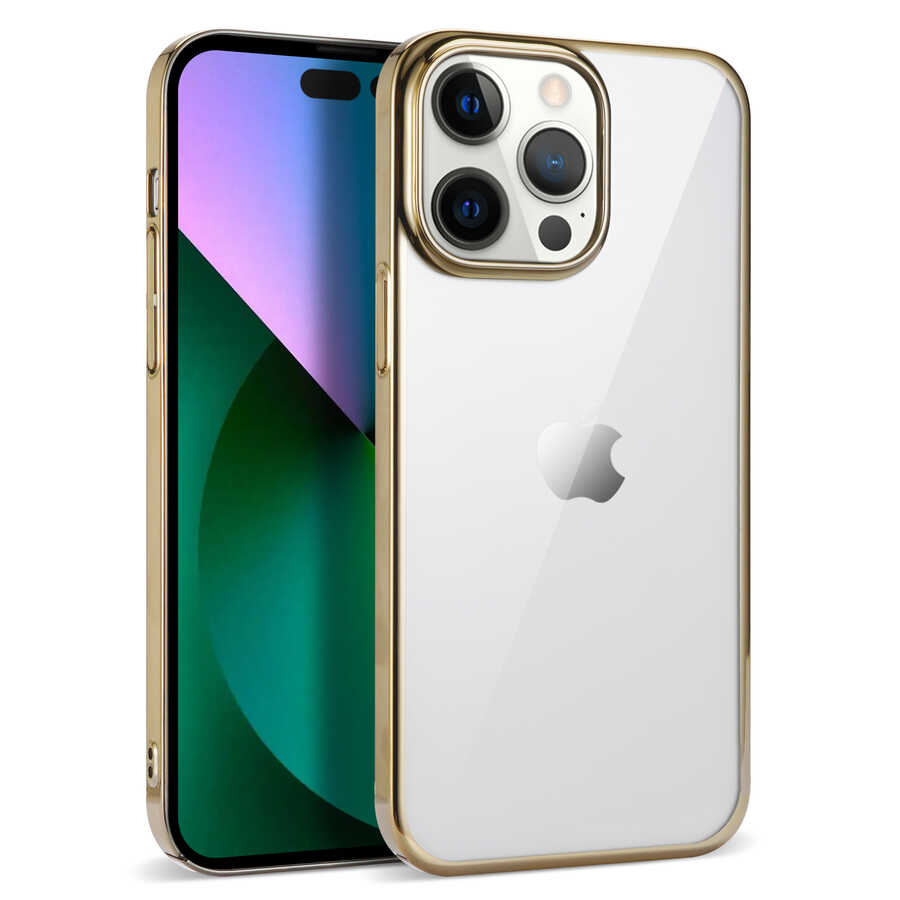 iPhone%20Uyumlu%2014%20Pro%20Max%20Kılıf%20Zore%20Pixel%20Kapak-Gold