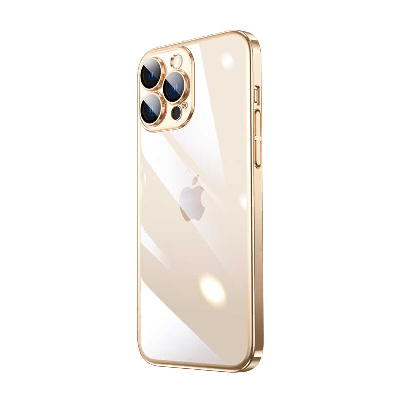 iPhone%20Uyumlu%2014%20Pro%20Kılıf%20Sert%20PC%20Renkli%20Çerçeveli%20Zore%20Riksos%20Kapak-Gold