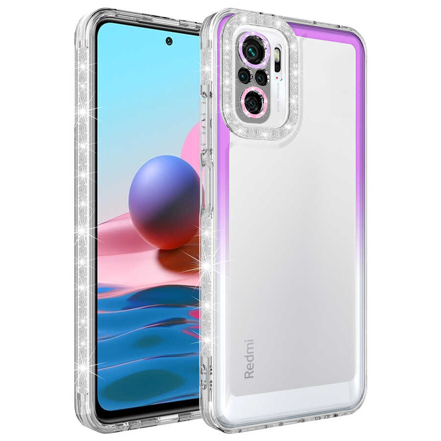 Xiaomi%20Uyumlu%20%20Redmi%20Note%2010%20Kılıf%20Simli%20ve%20Renk%20Geçiş%20Tasarımlı%20Lens%20Korumalı%20Zore%20Park%20Kapak