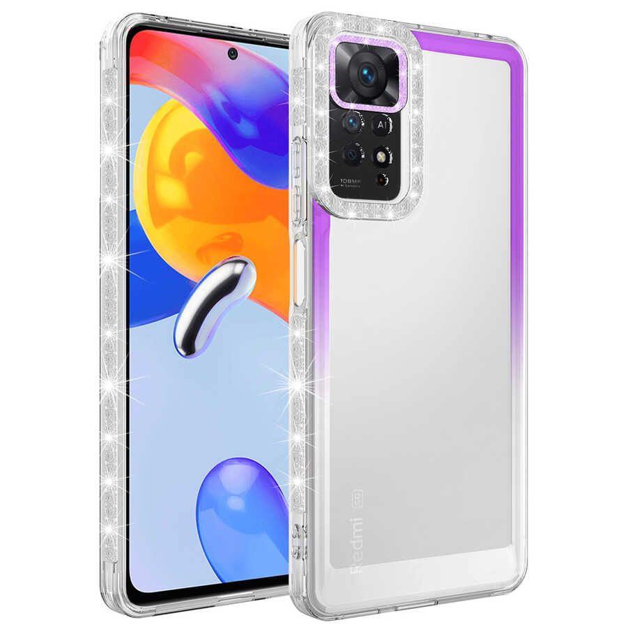 Xiaomi%20Uyumlu%20%20Redmi%20Note%2011%20Global%20Kılıf%20Simli%20ve%20Renk%20Geçiş%20Tasarımlı%20Lens%20Korumalı%20Zore%20Park%20Kapak