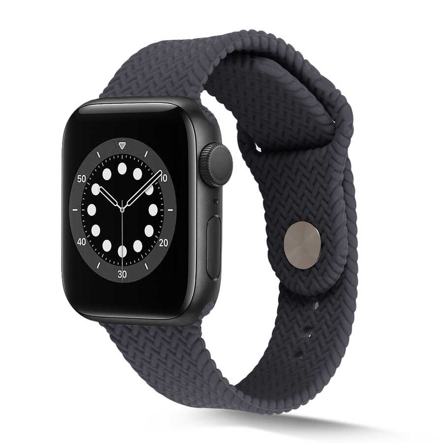 Apple%20Watch%20Ultra%2049mm%20Kordon%20KRD-37%20Silikon%20Strap%20Kayış-Gri