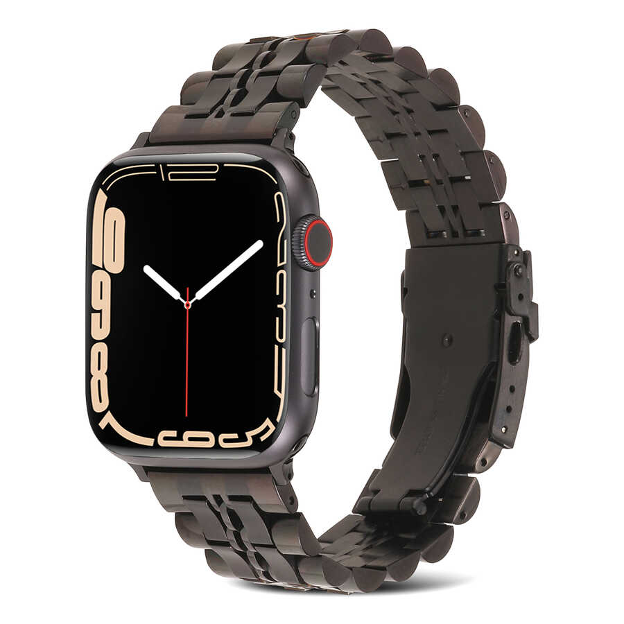 ​​​Apple%20Watch%20Ultra%2049mm%20Kordon%20KRD-54%20Metal%20Strap%20Kayış-Siyah