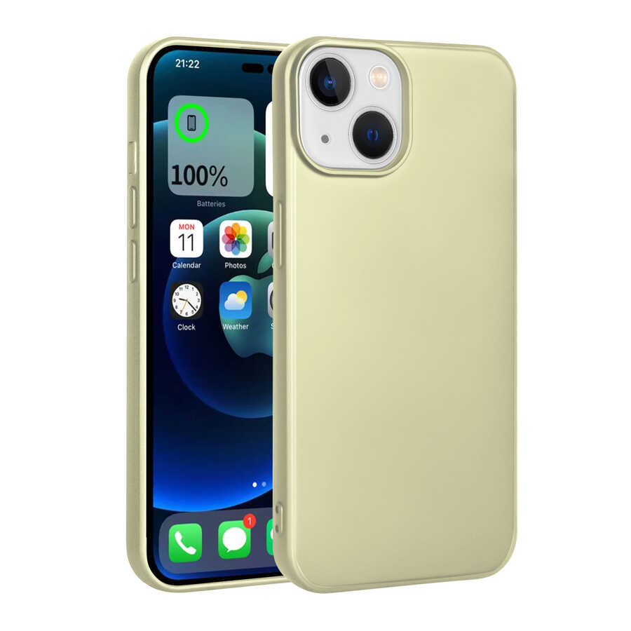 iPhone%20Uyumlu%2014%20Kılıf%20Zore%20Premier%20Silikon%20Kapak-Gold