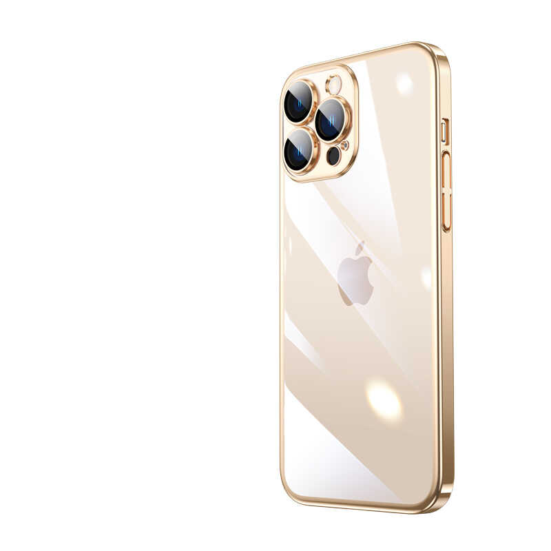 iPhone%20Uyumlu%2013%20Pro%20Kılıf%20Sert%20PC%20Renkli%20Çerçeveli%20Zore%20Riksos%20Kapak-Gold