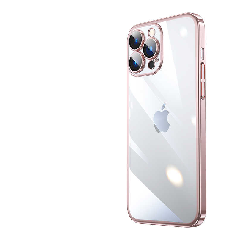 iPhone%20Uyumlu%2013%20Pro%20Kılıf%20Sert%20PC%20Renkli%20Çerçeveli%20Zore%20Riksos%20Kapak-Rose%20gold