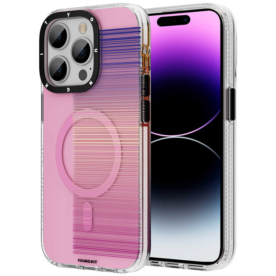 iPhone%20Uyumlu%2014%20Pro%20Kılıf%20Magsafe%20Şarj%20Özellikli%20Youngkit%20Pure%20Serisi%20Kapak-Pembe