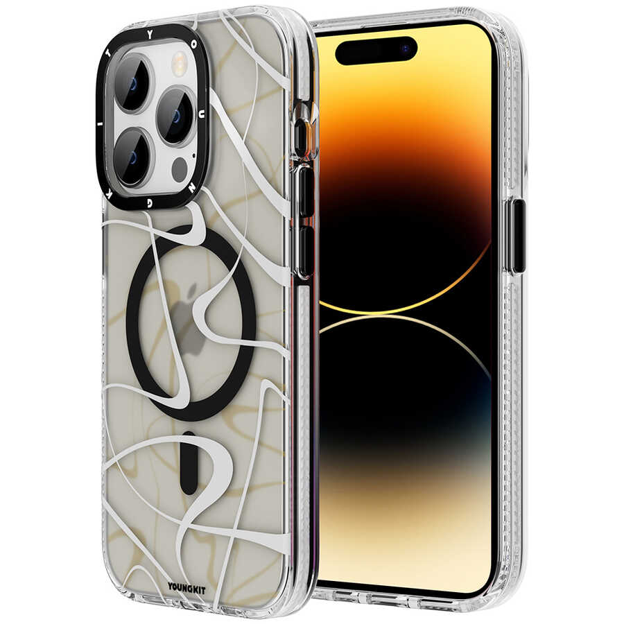 iPhone%20Uyumlu%2014%20Pro%20Kılıf%20Magsafe%20Şarj%20Özellikli%20Youngkit%20Water-Ink%20Serisi%20Kapak-Siyah