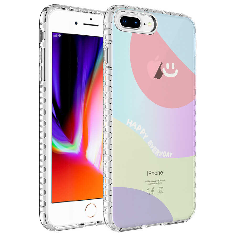 iPhone%20Uyumlu%207%20Plus%20Kılıf%20Airbag%20Kenarlı%20Renkli%20Desenli%20Silikon%20Zore%20Elegans%20Kapak-No7