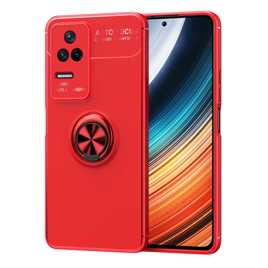 Xiaomi%20Uyumlu%20%20Poco%20F4%20Kılıf%20Zore%20Ravel%20Silikon%20Kapak-Kırmızı