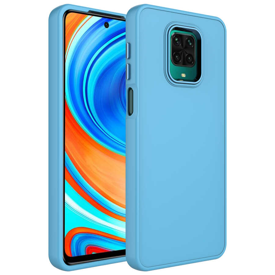 Xiaomi%20Uyumlu%20%20Redmi%20Note%209S%20Kılıf%20Metal%20Çerçeve%20ve%20Buton%20Tasarımlı%20Silikon%20Zore%20Luna%20Kapak-Sierra%20mavi