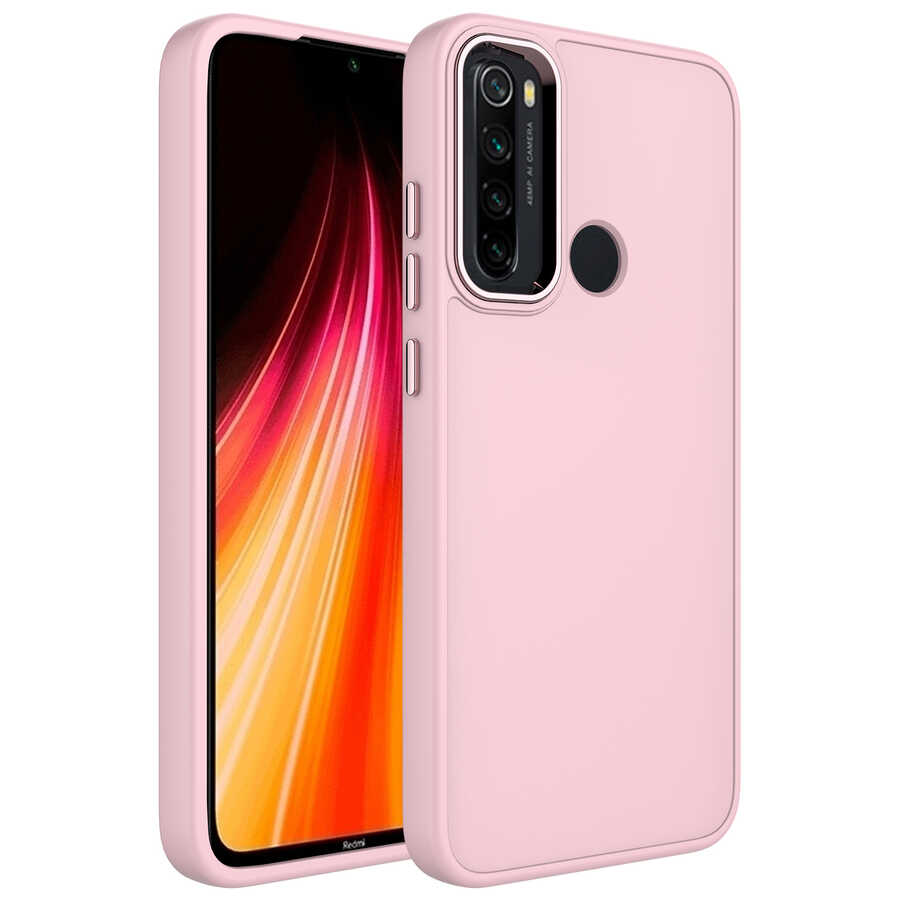 Xiaomi%20Uyumlu%20%20Redmi%20Note%208%20Kılıf%20Metal%20Çerçeve%20ve%20Buton%20Tasarımlı%20Silikon%20Zore%20Luna%20Kapak-Pembe