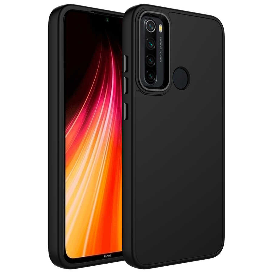 Xiaomi%20Uyumlu%20%20Redmi%20Note%208%20Kılıf%20Metal%20Çerçeve%20ve%20Buton%20Tasarımlı%20Silikon%20Zore%20Luna%20Kapak