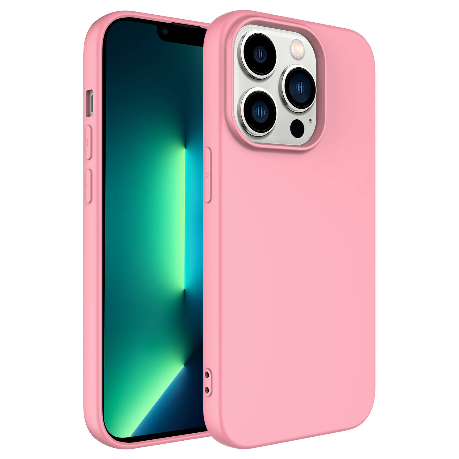 iPhone%20Uyumlu%2014%20Pro%20Max%20Kılıf%20Zore%20LSR%20Lansman%20Kapak-Pembe%20açık