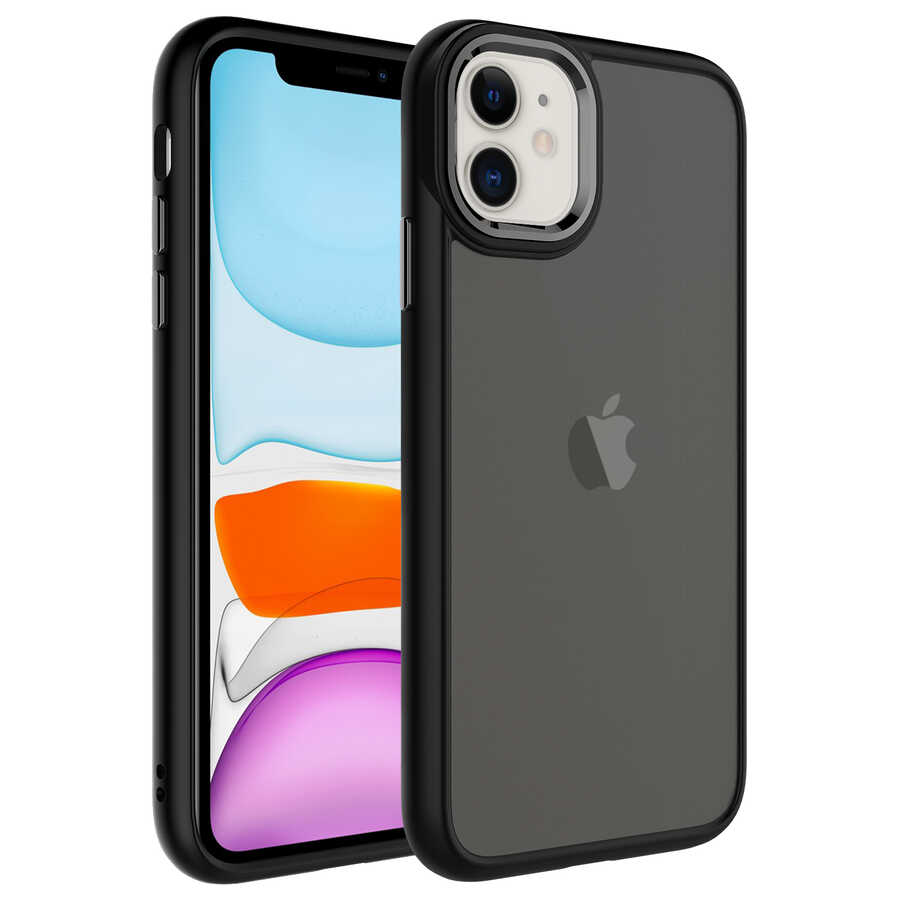 iPhone%20Uyumlu%2011%20Kılıf%20Buzlu%20Sert%20PC%20Zore%20May%20Kapak