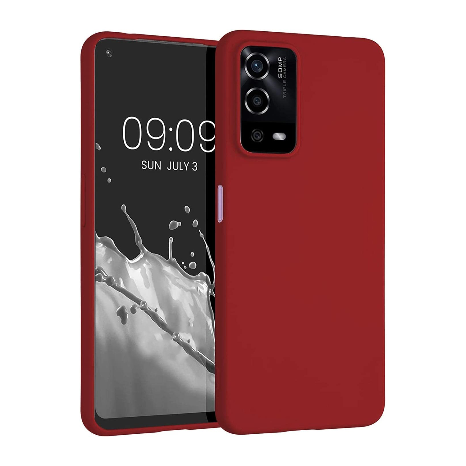 Oppo%20A55%204G%20Kılıf%20Zore%20Premier%20Silikon%20Kapak-Kırmızı