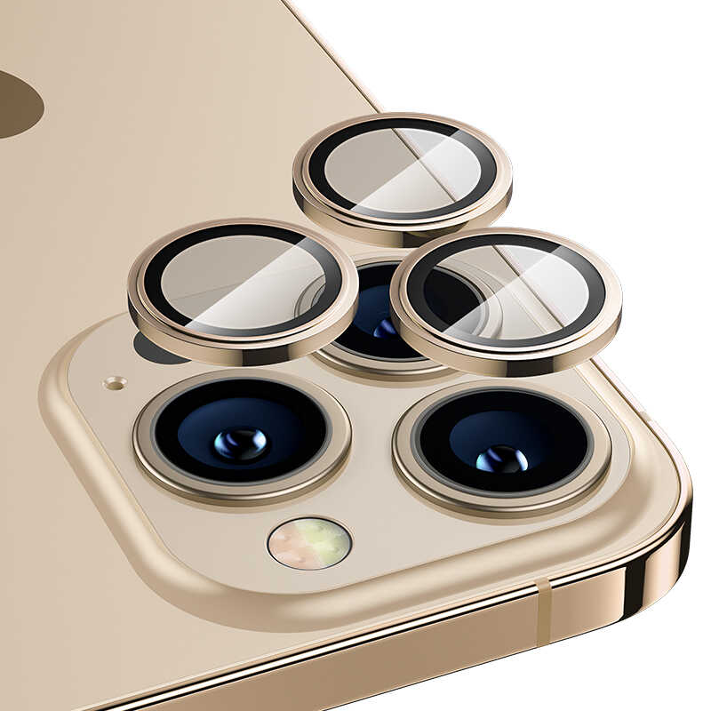 iPhone%20Uyumlu%2013%20Pro%20Benks%20King%20Kong%20Kamera%20Lens%20Koruyucu-Gold