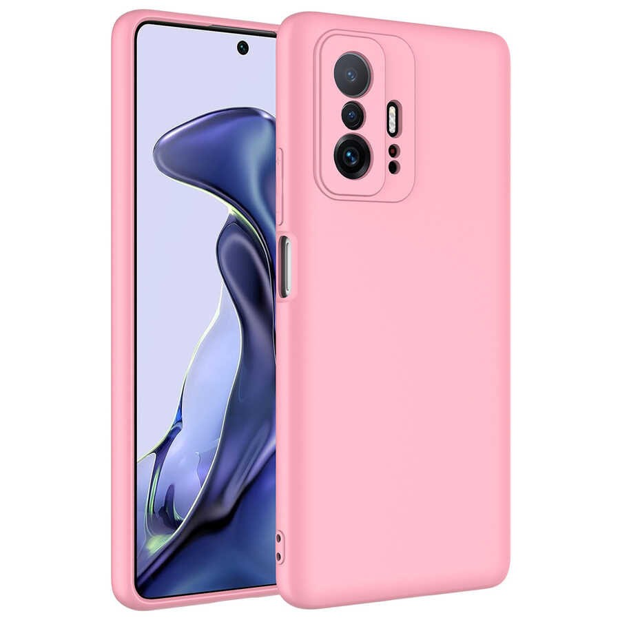 Xiaomi%20Uyumlu%20%20Mi%2011T%205G%20Kılıf%20Zore%20Mara%20Lansman%20Kapak-Pembe%20açık