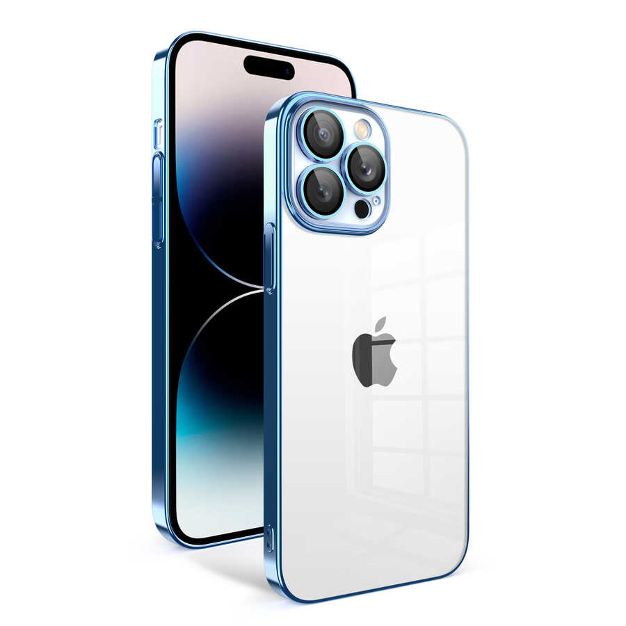 iPhone%20Uyumlu%2014%20Pro%20Kılıf%20Kamera%20Korumalı%20Renkli%20Çerçeveli%20Zore%20Garaj%20Kapak-Mavi%20açık