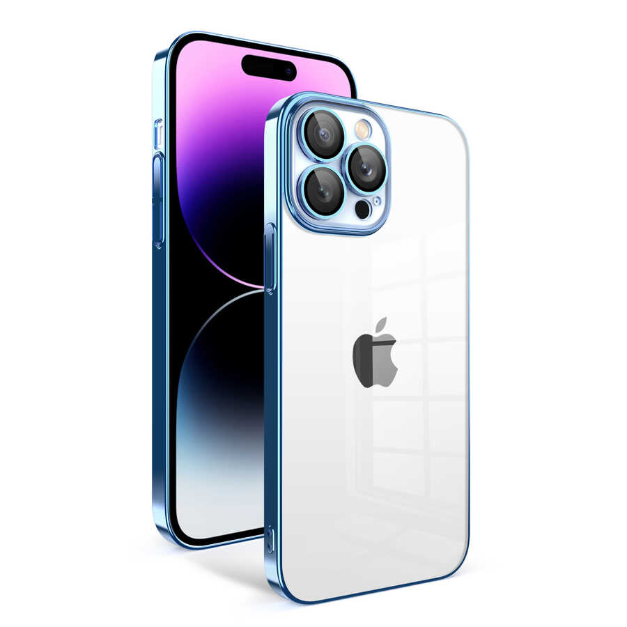 iPhone%20Uyumlu%2014%20Pro%20Max%20Kılıf%20Kamera%20Korumalı%20Renkli%20Çerçeveli%20Zore%20Garaj%20Kapak-Mavi%20açık