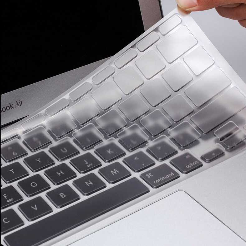 Macbook%20Uyumlu%20Air%2013’%202017%20A1466%20Zore%20Klavye%20Koruyucu%20Şeffaf%20Silikon%20Ped