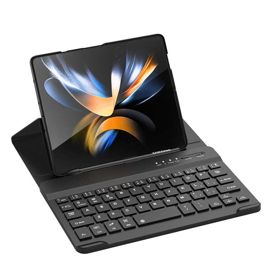 Galaxy%20Uyumlu%20Z%20Fold%203%20Kılıf%20Standlı%20Bluetooth%20Klavyeli%20Zore%20Kıpta%20Keyboard%20Set%20Kılıf