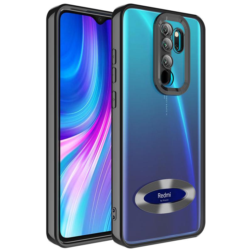 Xiaomi%20Uyumlu%20%20Redmi%20Note%208%20Pro%20Kılıf%20Kamera%20Korumalı%20Logo%20Gösteren%20Zore%20Omega%20Kapak-Siyah