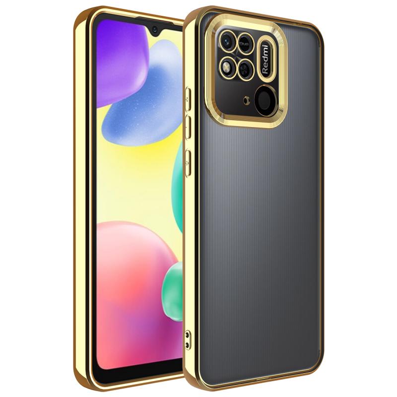 Xiaomi%20Uyumlu%20%20Redmi%2010C%20Kılıf%20Kamera%20Korumalı%20Logo%20Gösteren%20Zore%20Omega%20Kapak-Gold