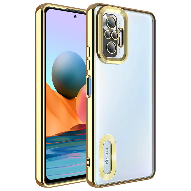 Xiaomi%20Uyumlu%20%20Redmi%20Note%2010%20Pro%20Kılıf%20Kamera%20Korumalı%20Logo%20Gösteren%20Zore%20Omega%20Kapak-Gold