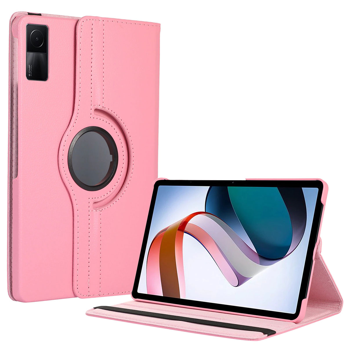 Xiaomi%20Uyumlu%20%20Redmi%20Pad%20Zore%20Dönebilen%20Standlı%20Kılıf-Pembe