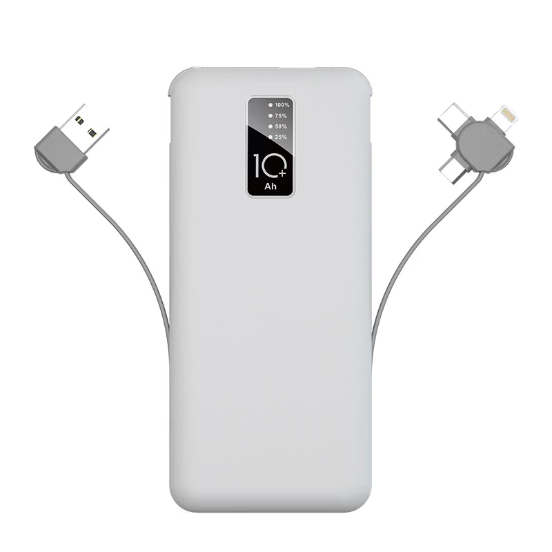 Zore%20PW-05%20Hızlı%20Şarj%20Led%20Göstergeli%20Micro%20Lightning%20Type-C%20Kablolu%20Taşınabilir%20Powerbank%2010000mAh-Beyaz