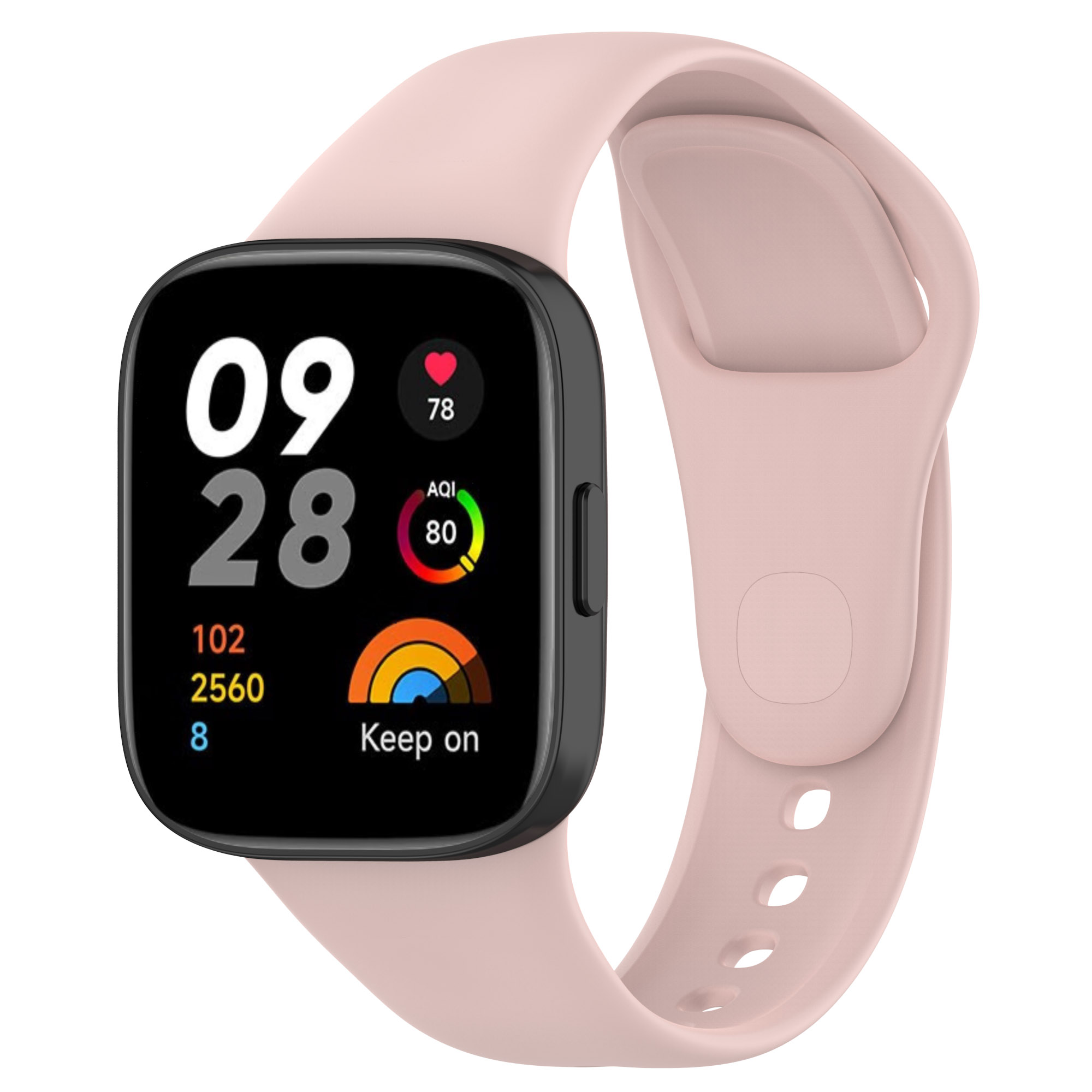 Xiaomi%20Uyumlu%20%20Redmi%20Watch%203%20Zore%20KRD-81%20Silikon%20Kordon-Pembe