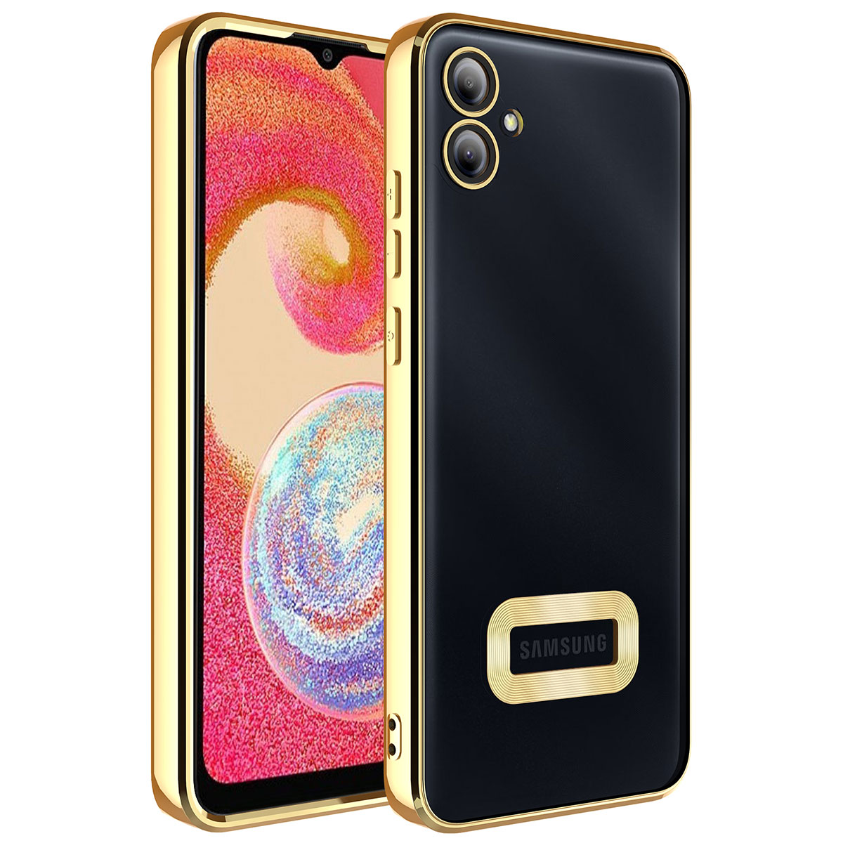 Galaxy%20Uyumlu%20A04E%20Kılıf%20Kamera%20Korumalı%20Logo%20Gösteren%20Zore%20Omega%20Kapak-Gold