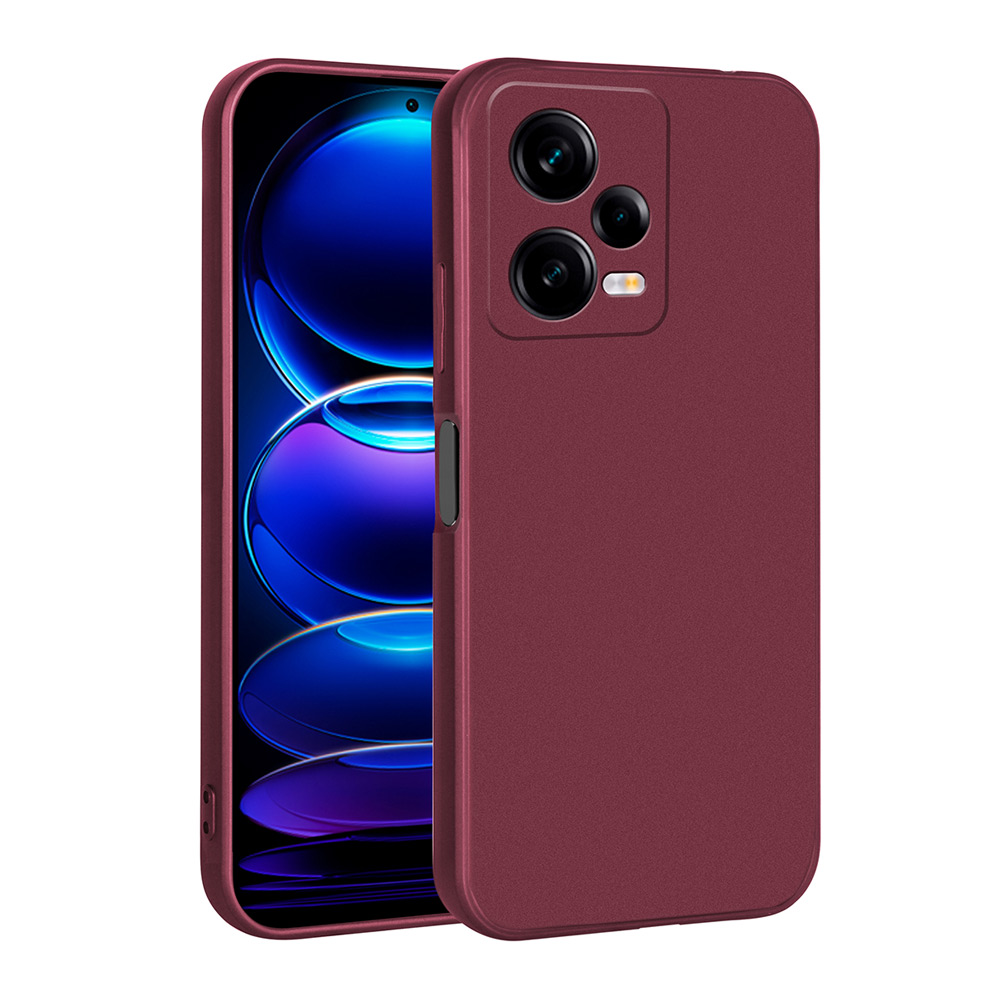 Xiaomi%20Uyumlu%20%20Redmi%20Note%2012%20Pro%205G%20Kılıf%20Zore%20Premier%20Silikon%20Kapak-Mürdüm