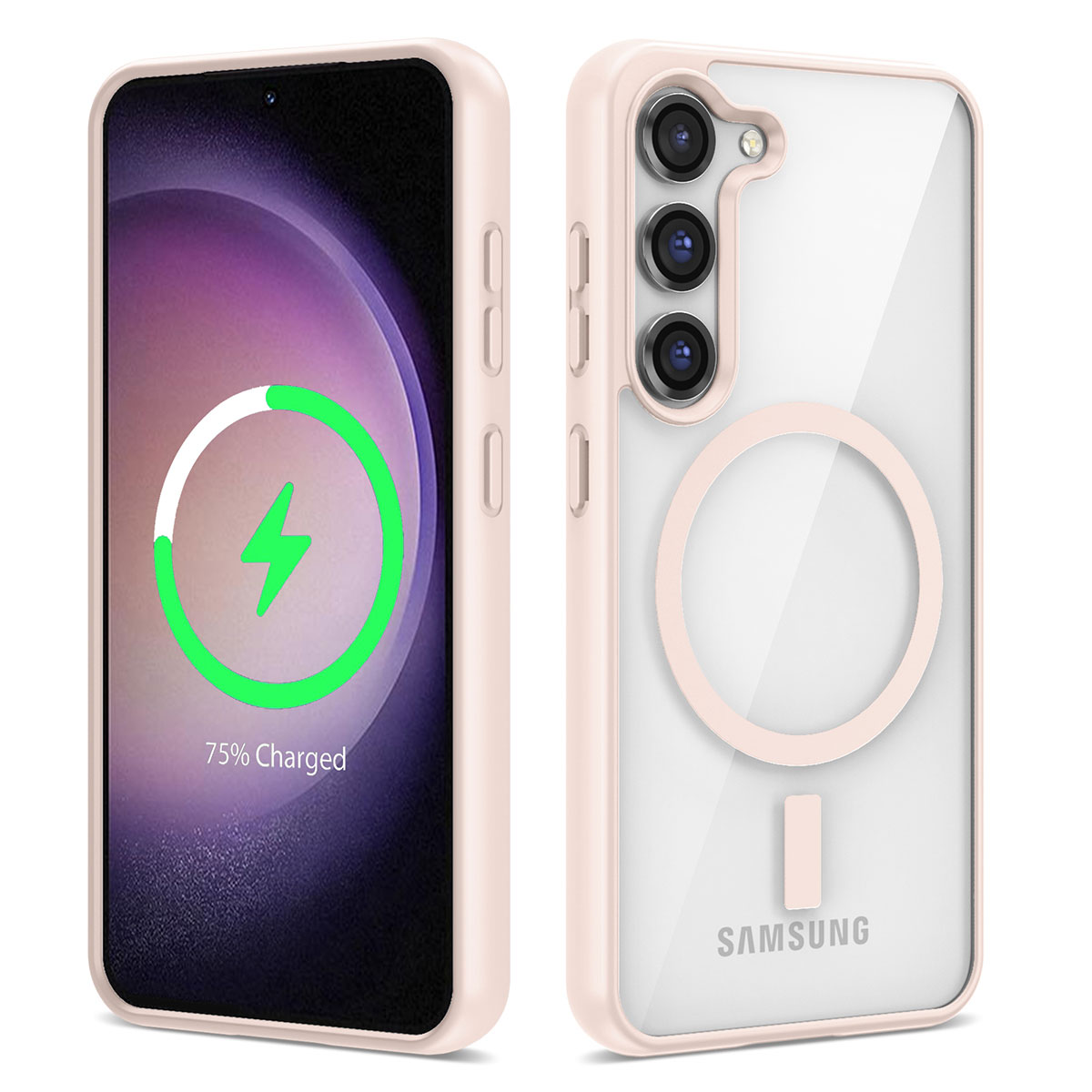 Galaxy%20Uyumlu%20S22%20Kılıf%20Magsafe%20Wireless%20Şarj%20Özellikli%20Silikon%20Zore%20Ege%20Kapak-Pembe