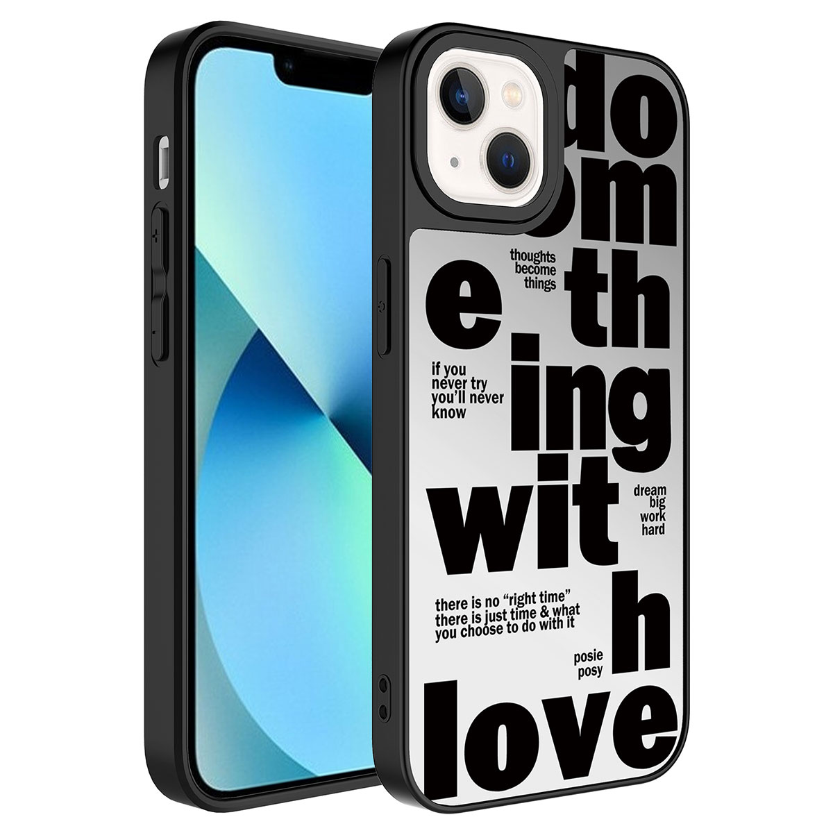 iPhone%20Uyumlu%2013%20Kılıf%20Aynalı%20Desenli%20Kamera%20Korumalı%20Parlak%20Zore%20Mirror%20Kapak-Love