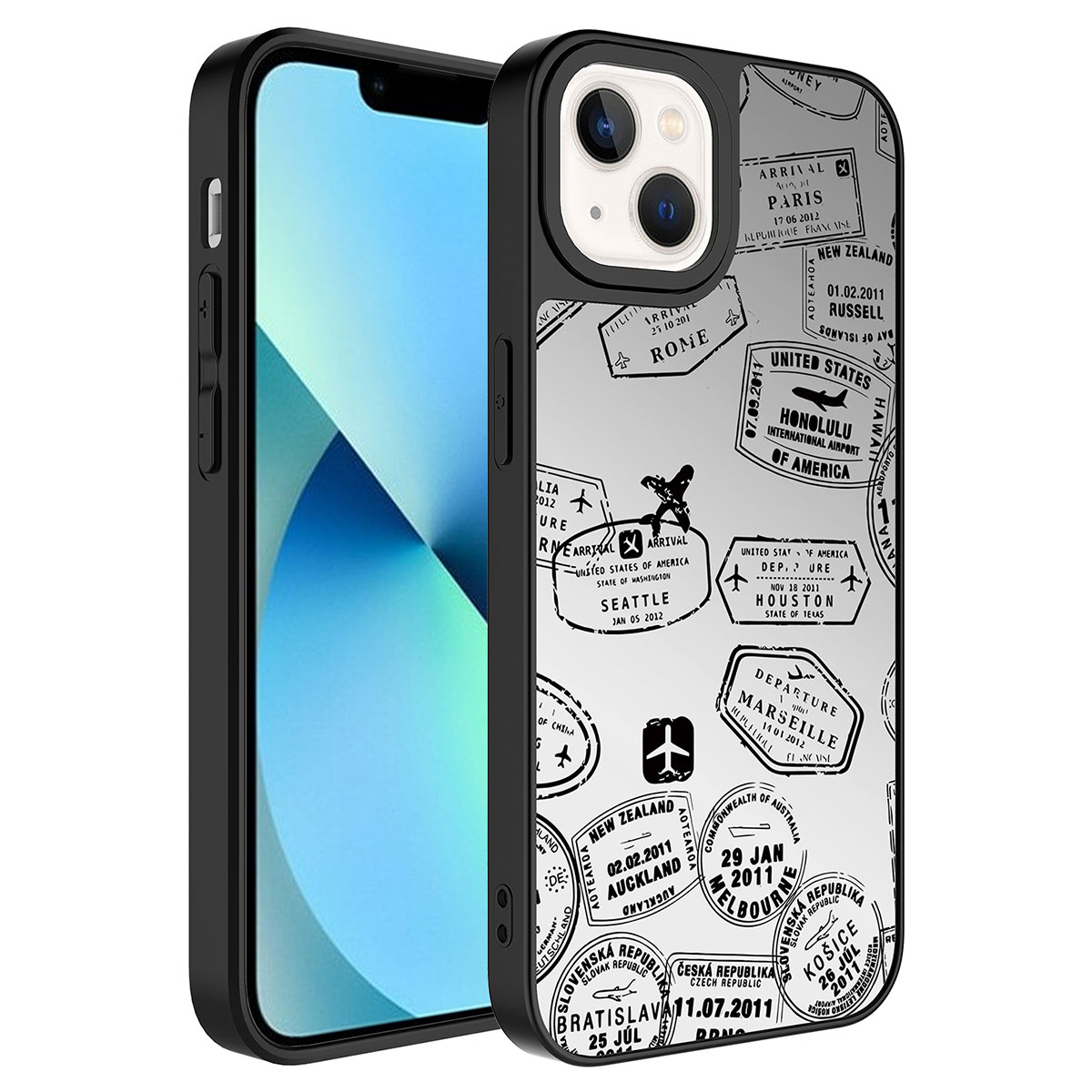 iPhone%20Uyumlu%2013%20Kılıf%20Aynalı%20Desenli%20Kamera%20Korumalı%20Parlak%20Zore%20Mirror%20Kapak-Seyahat