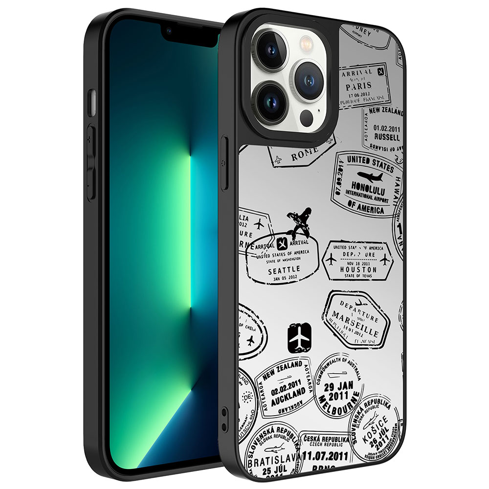 iPhone%20Uyumlu%2013%20Pro%20Max%20Kılıf%20Aynalı%20Desenli%20Kamera%20Korumalı%20Parlak%20Zore%20Mirror%20Kapak-Seyahat