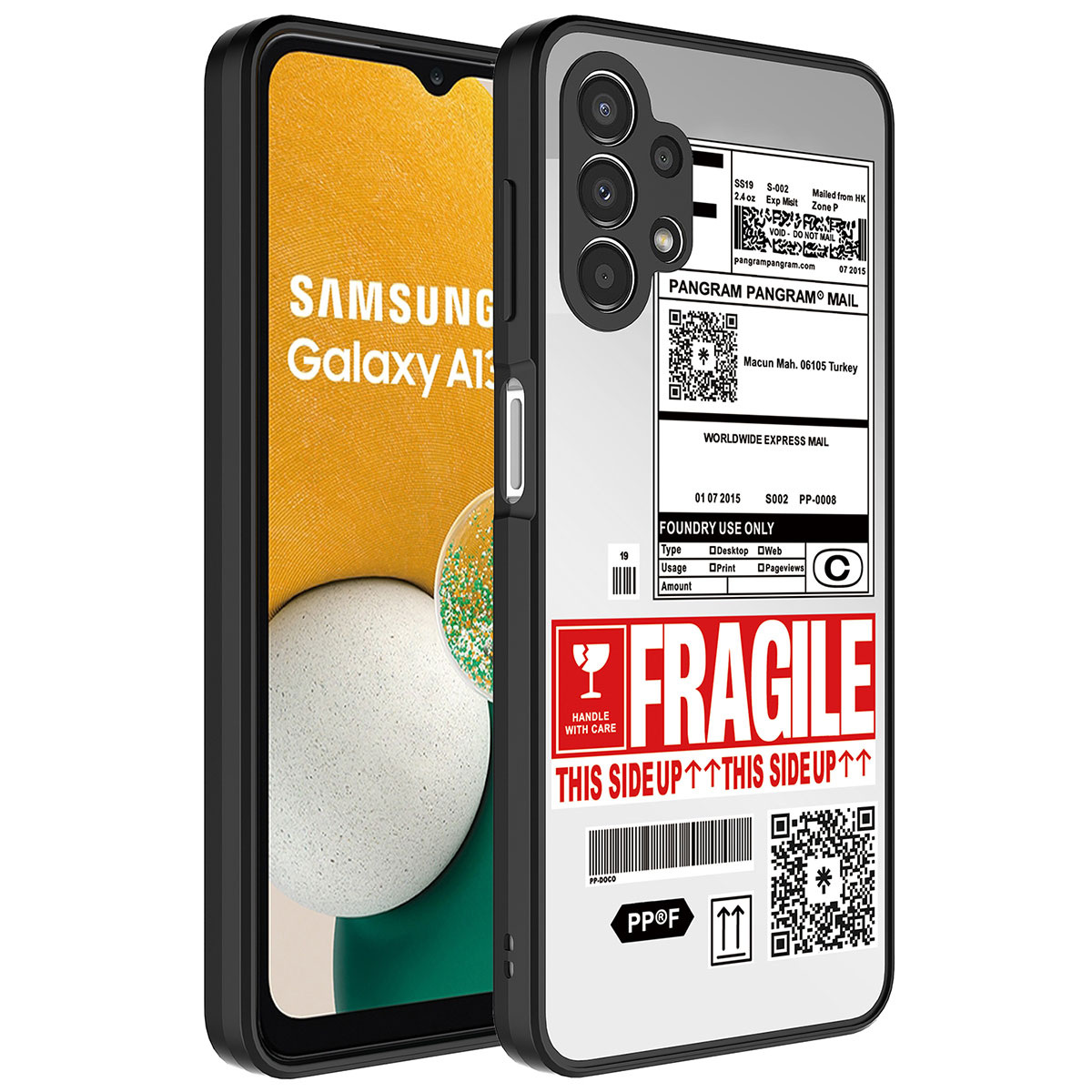 Galaxy%20Uyumlu%20A13%204G%20Kılıf%20Aynalı%20Desenli%20Kamera%20Korumalı%20Parlak%20Zore%20Mirror%20Kapak-Fragile