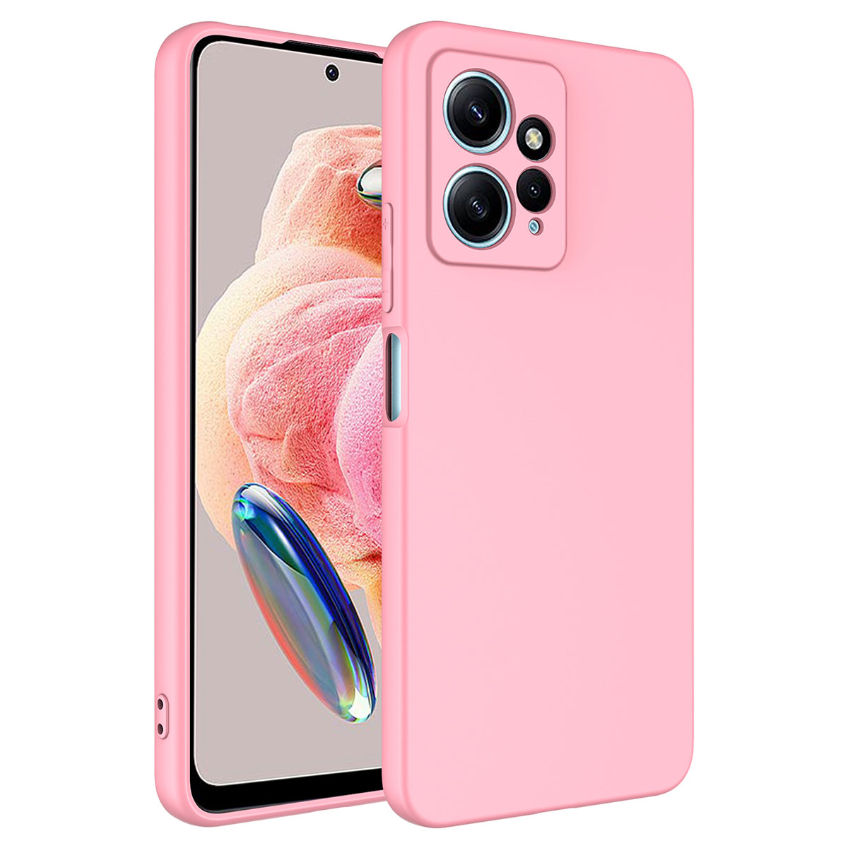 Xiaomi%20Uyumlu%20%20Redmi%20Note%2012%204G%20Kılıf%20Zore%20Mara%20Lansman%20Kapak-Pembe