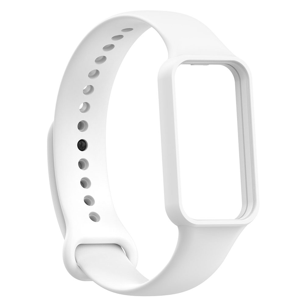 Xiaomi%20Uyumlu%20%20Amazfit%20Band%207%20Zore%20KRD-87%20Silikon%20Kordon-Beyaz