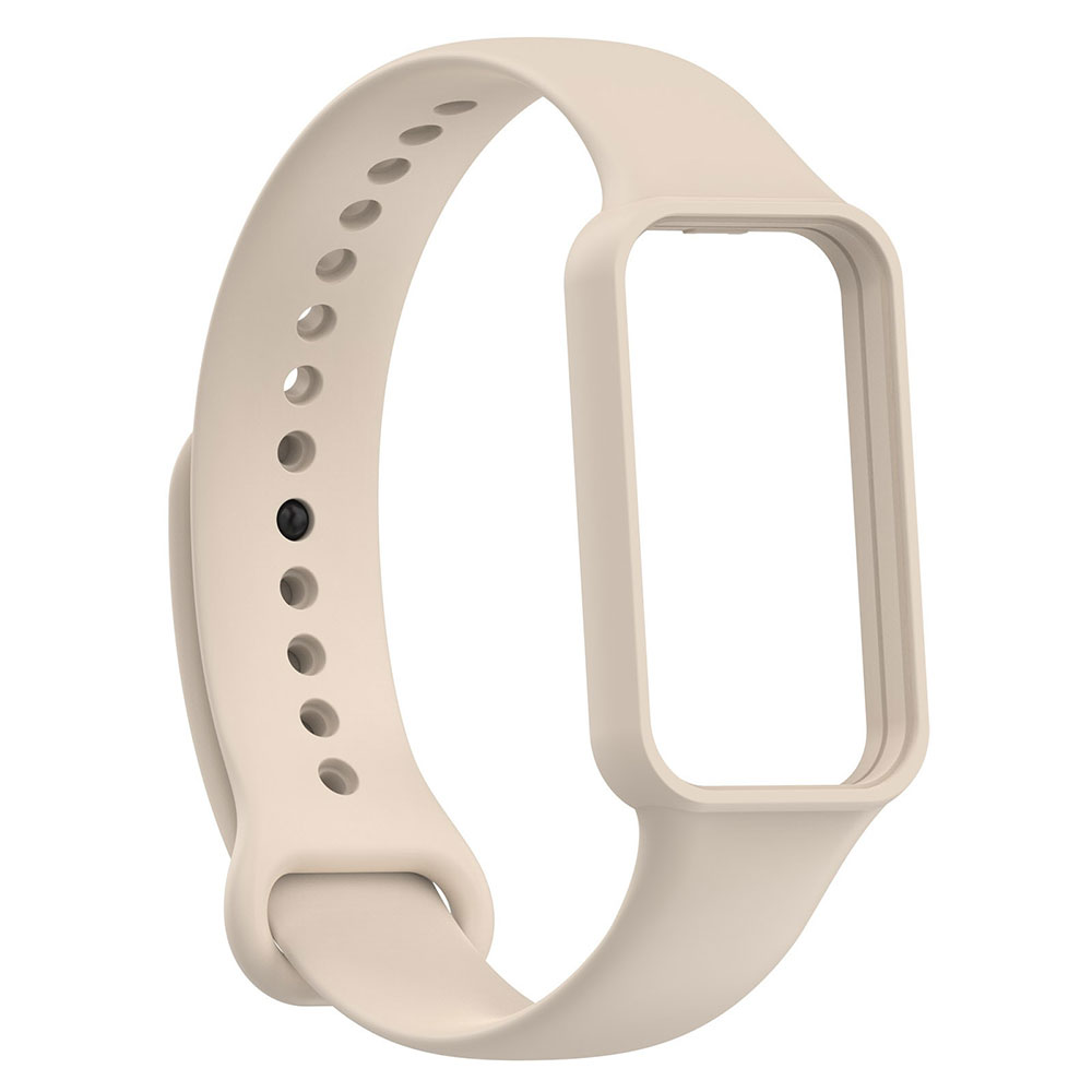 Xiaomi%20Uyumlu%20%20Amazfit%20Band%207%20Zore%20KRD-87%20Silikon%20Kordon-Krem