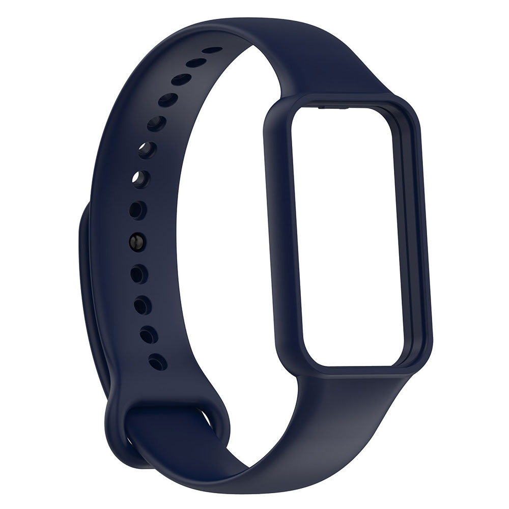 Xiaomi%20Uyumlu%20%20Amazfit%20Band%207%20Zore%20KRD-87%20Silikon%20Kordon-Lacivert